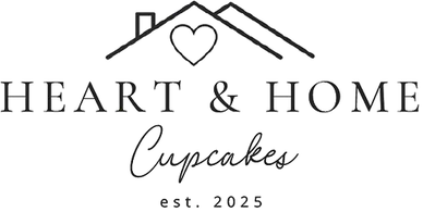 Heart and Home Cupcakes logo, est. 2025.