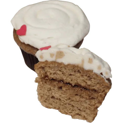 Cinnamon roll cupcake